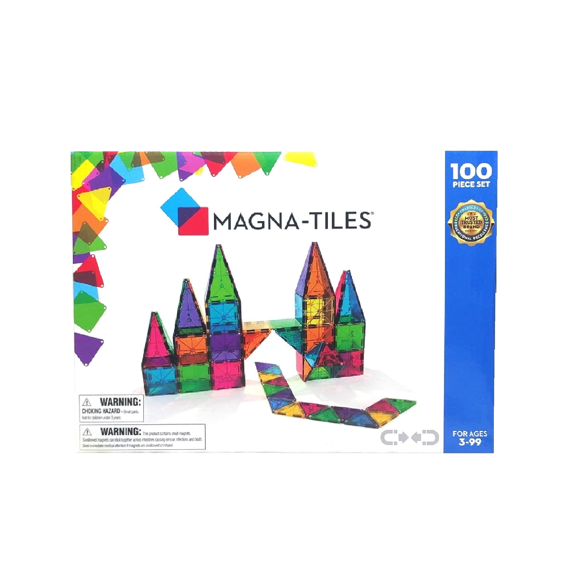 Set mare de plăci magnetice transparente – 100 piese