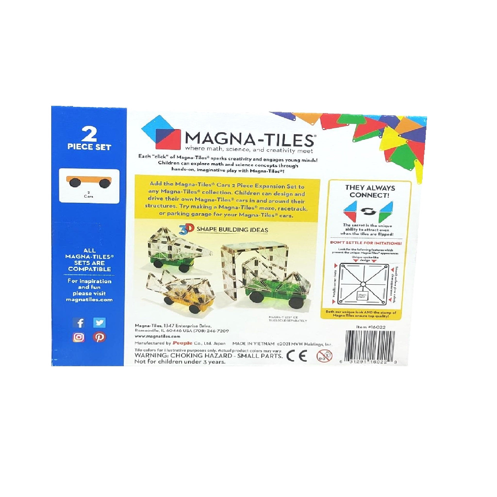 Set extensie vehicule pentru plăci magnetice – verde & galben