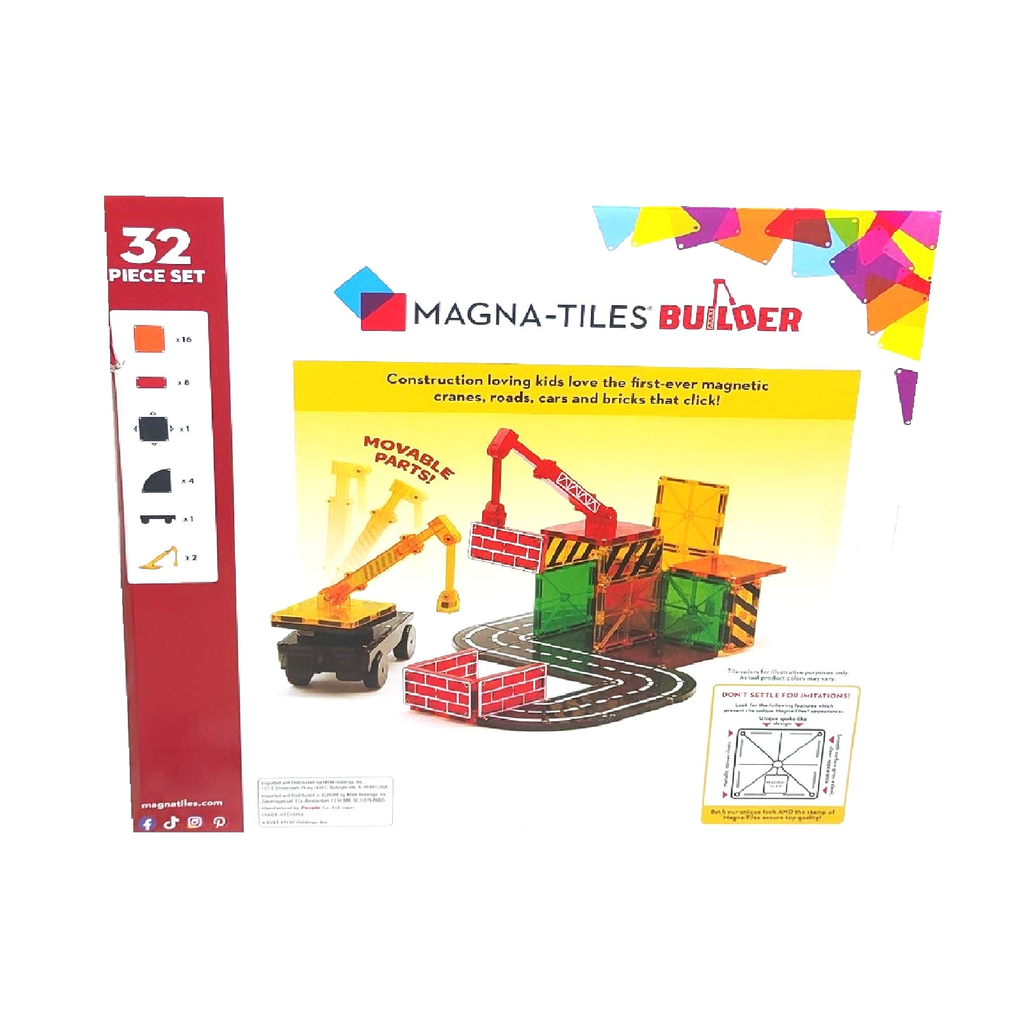 Set magnetic cu accesorii de şantier – 32 piese