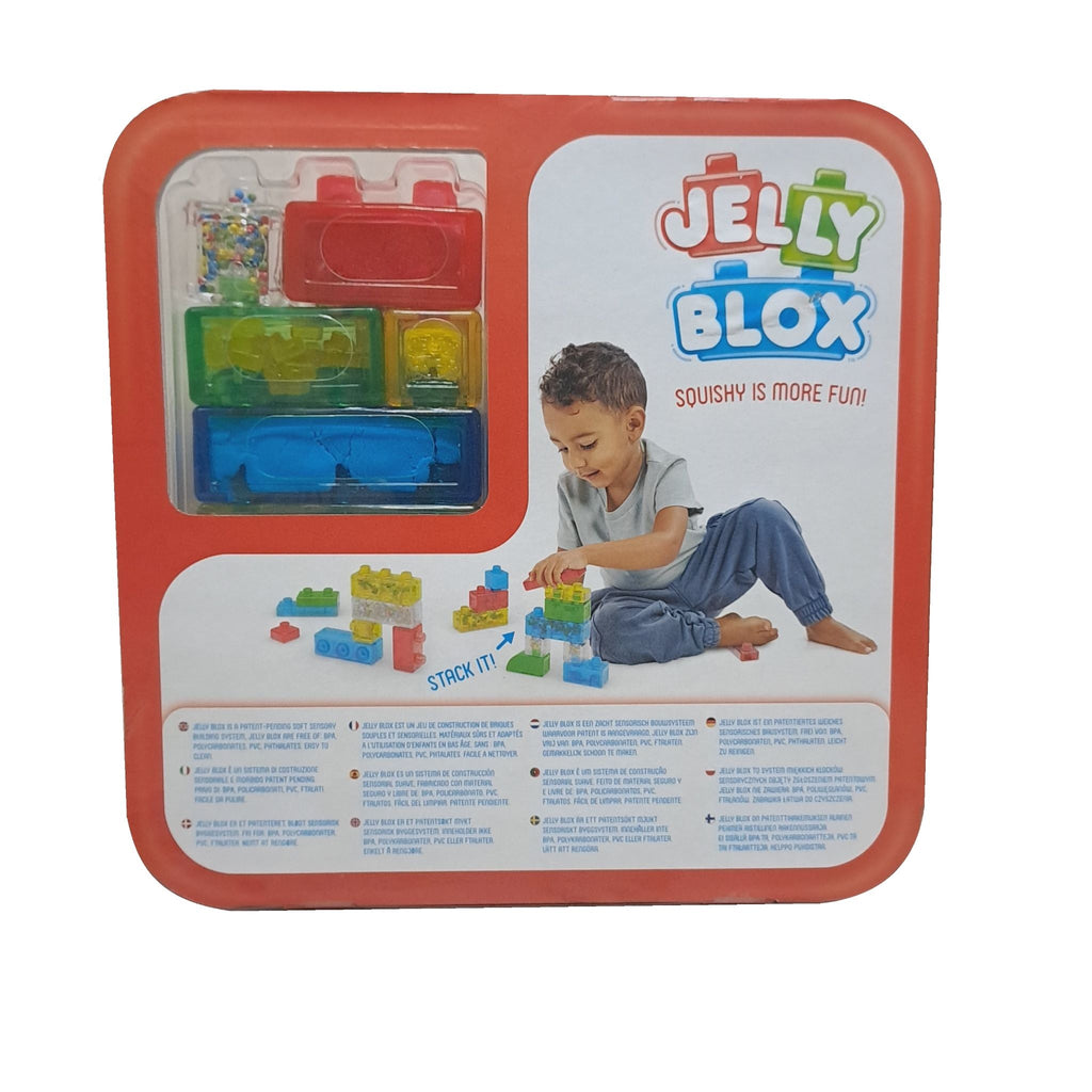 Jelly Blox - Set Creativ Senzorial pentru Construcții Moi și Colorate