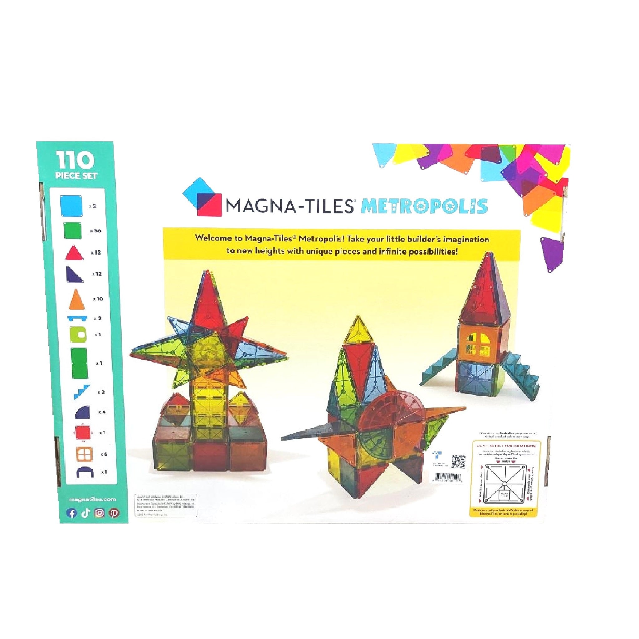 Set educativ magnet pentru proiecte mari – 110 piese