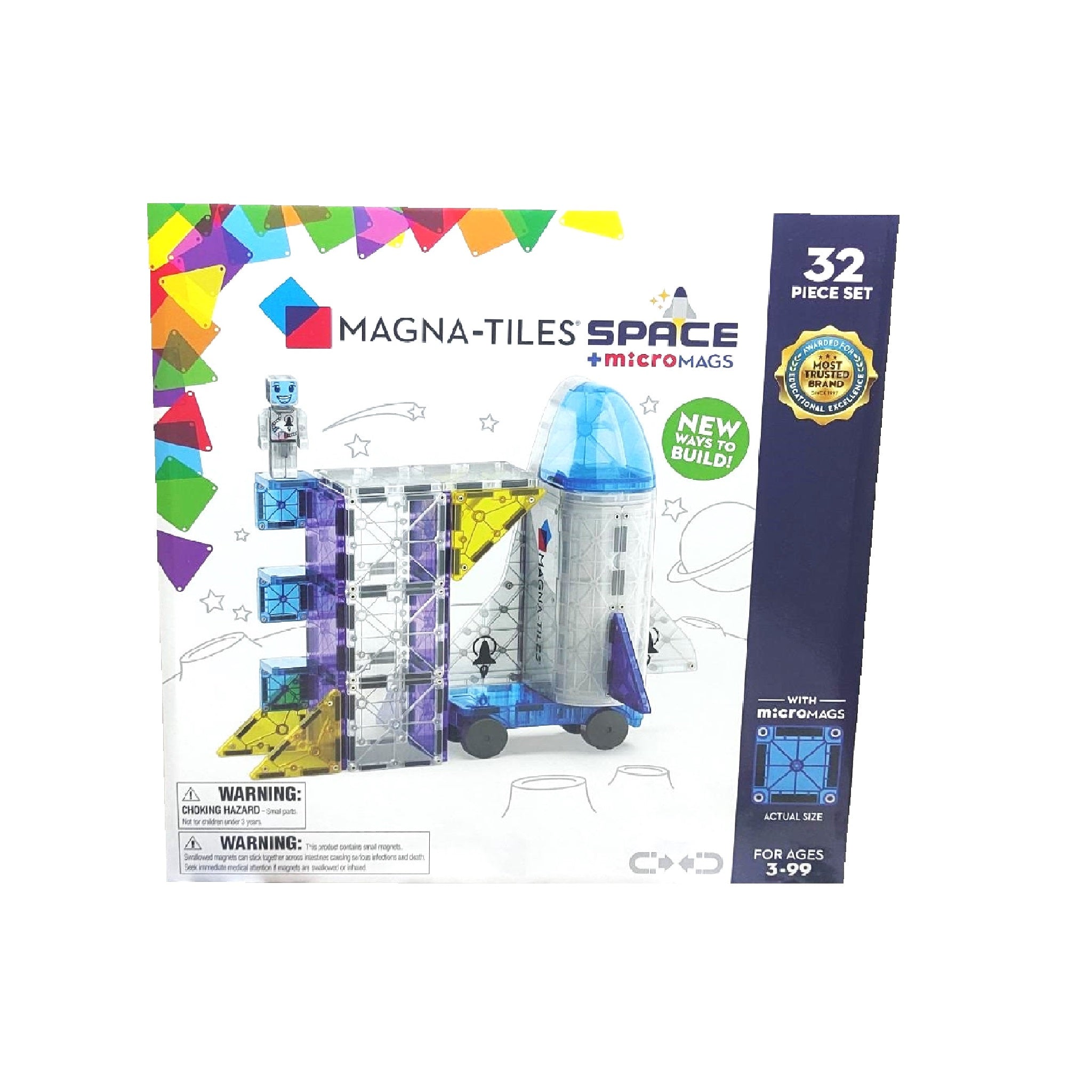 Set magnet pentru aventuri în spațiu – 32 piese